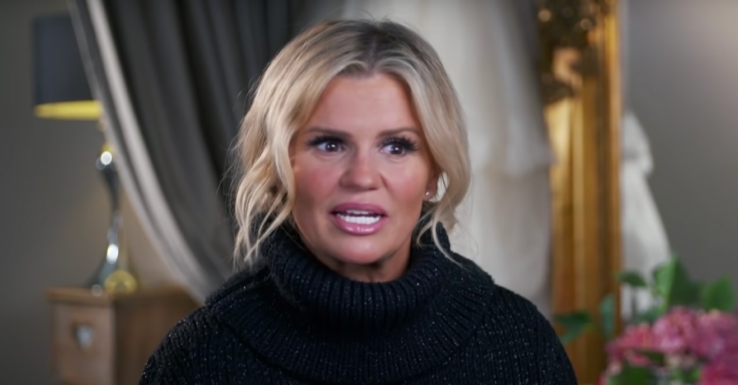 Kerry Katona looks at camera during TLC appearance