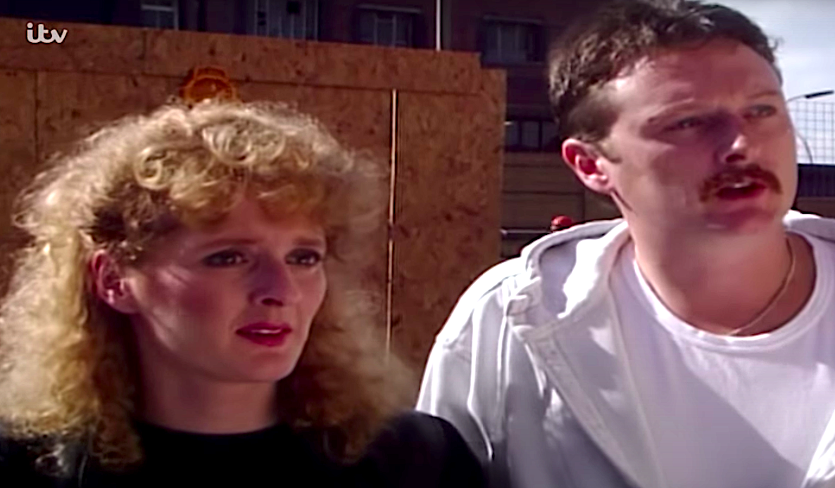 A young Jim and Liz McDonald in their early days on Coronation Street