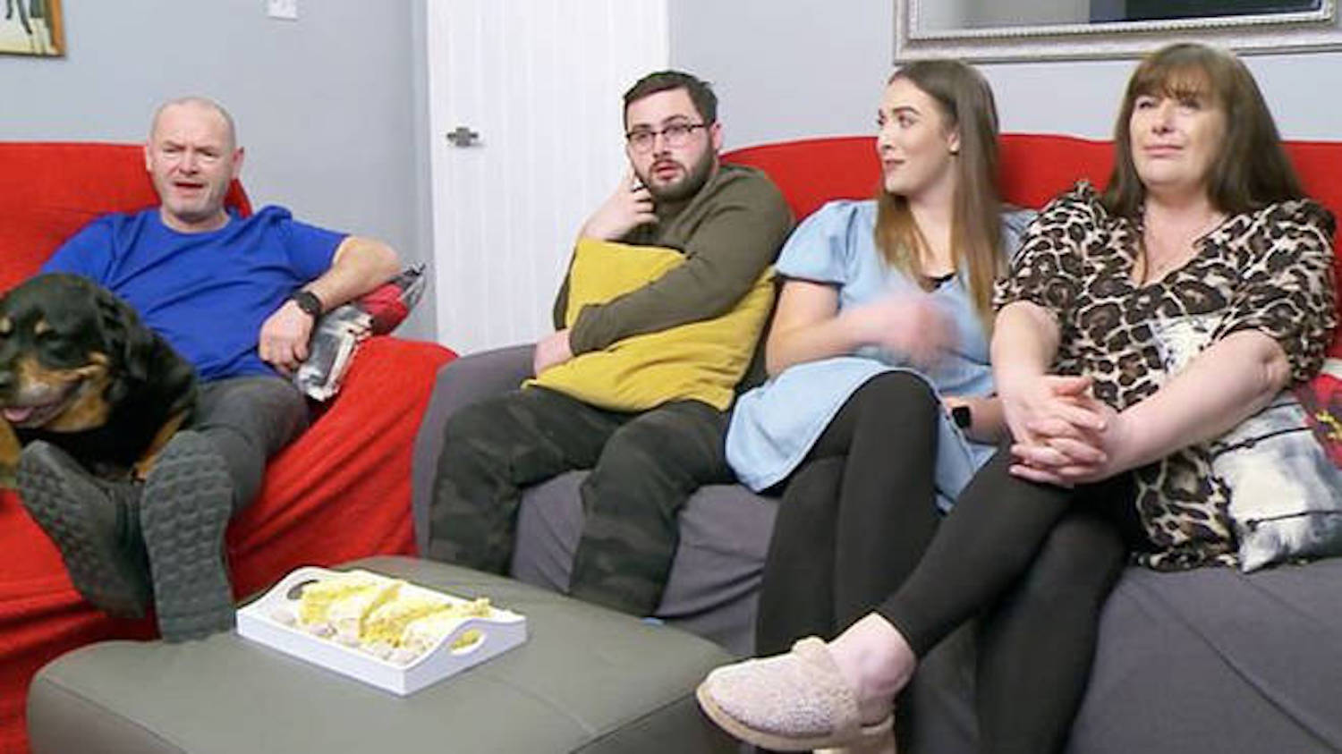 The Malone family, including Julie Malone, on Gogglebox