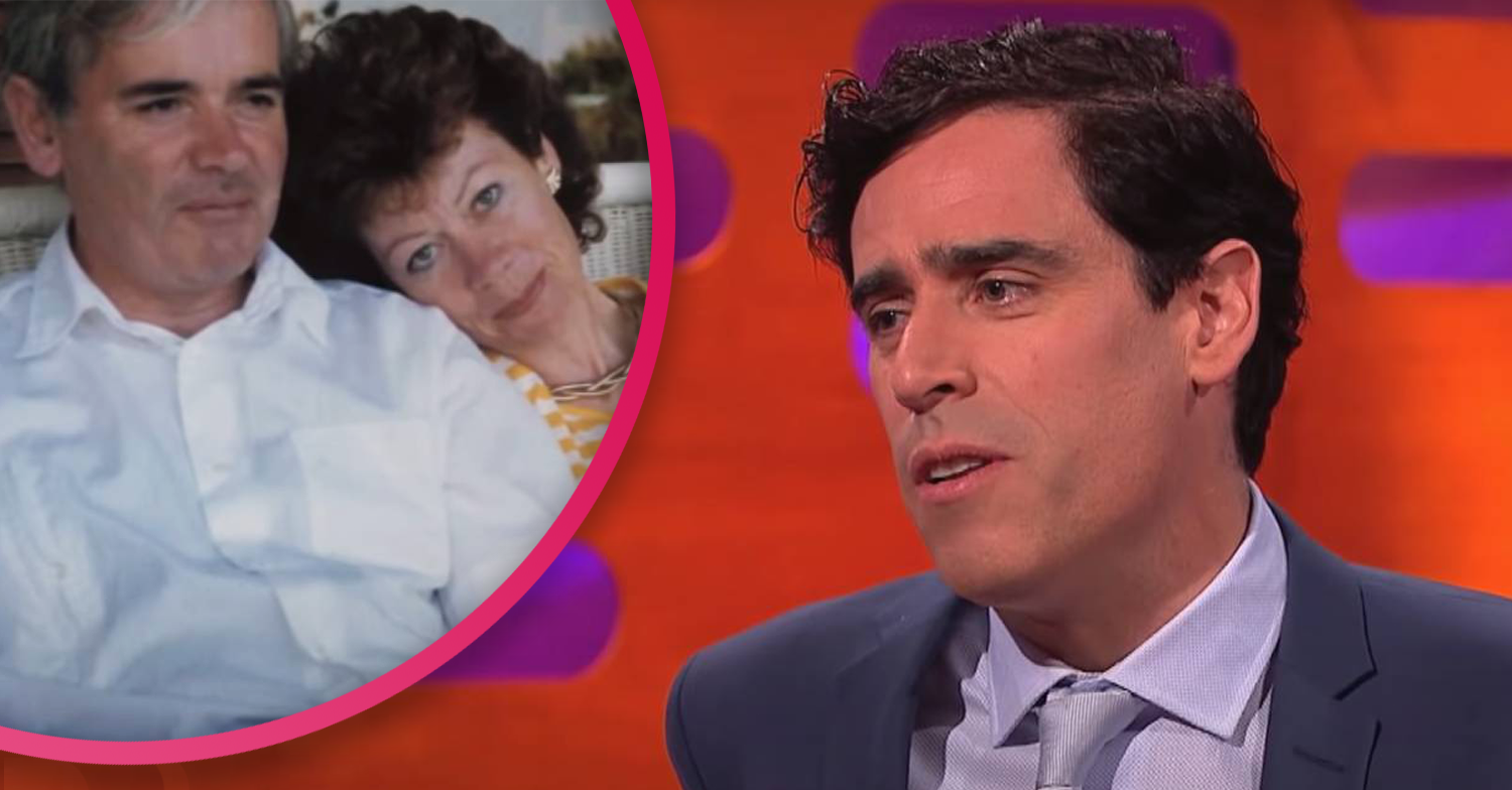 Stephen Mangan from The Split and his late parents cuddling