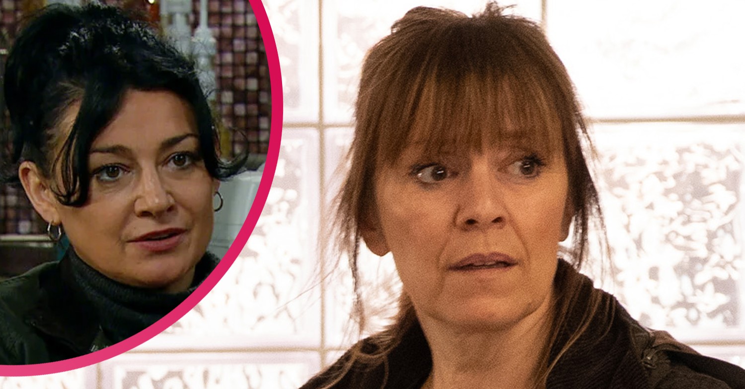 Emmerdale Moira Dingle and Rhona Goskirk