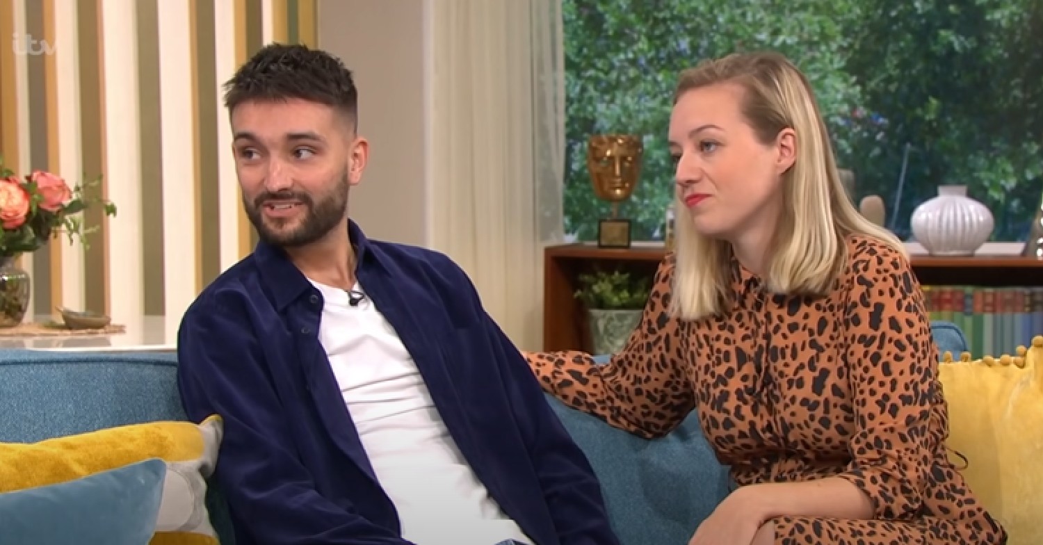 Tom Parker and his wife Kelsey on This Morning in 2021