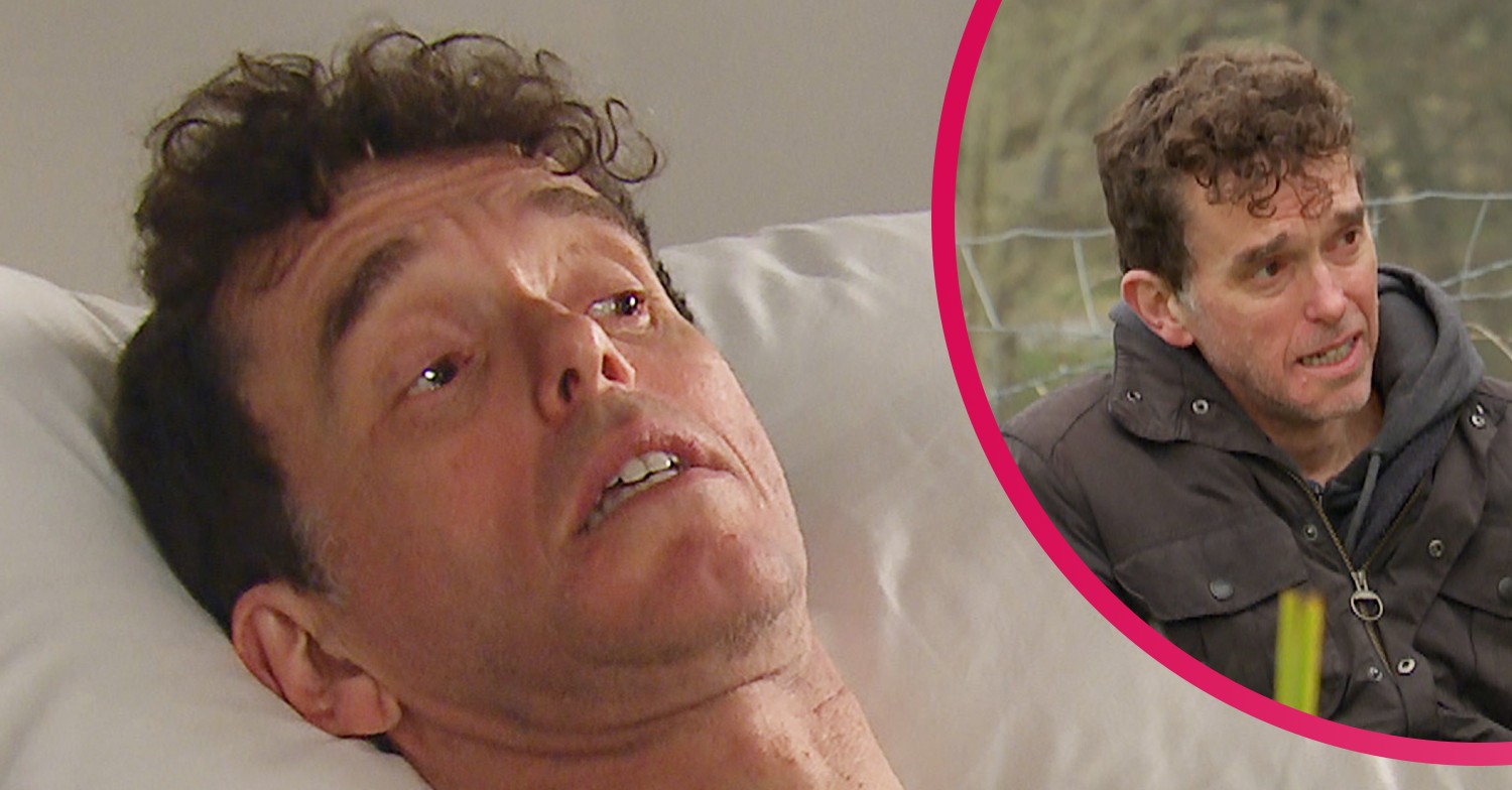 Marlon in bed and returning home in Emmerdale