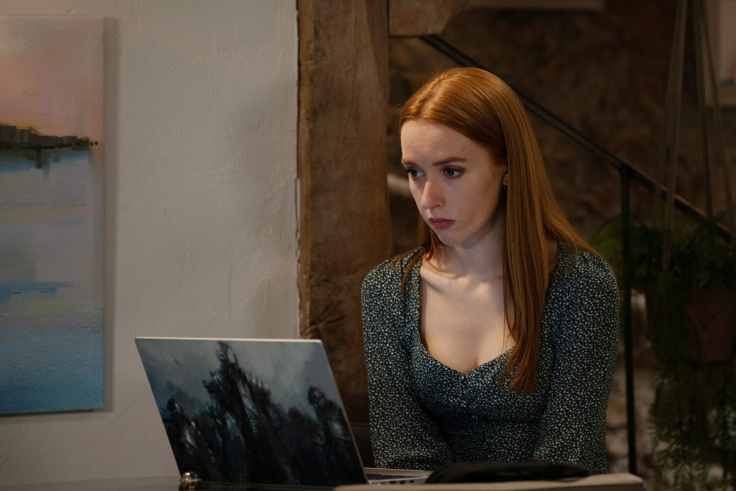 Emmerdale Chloe is horrified to see evidence on his laptop that Noah has been stalking her