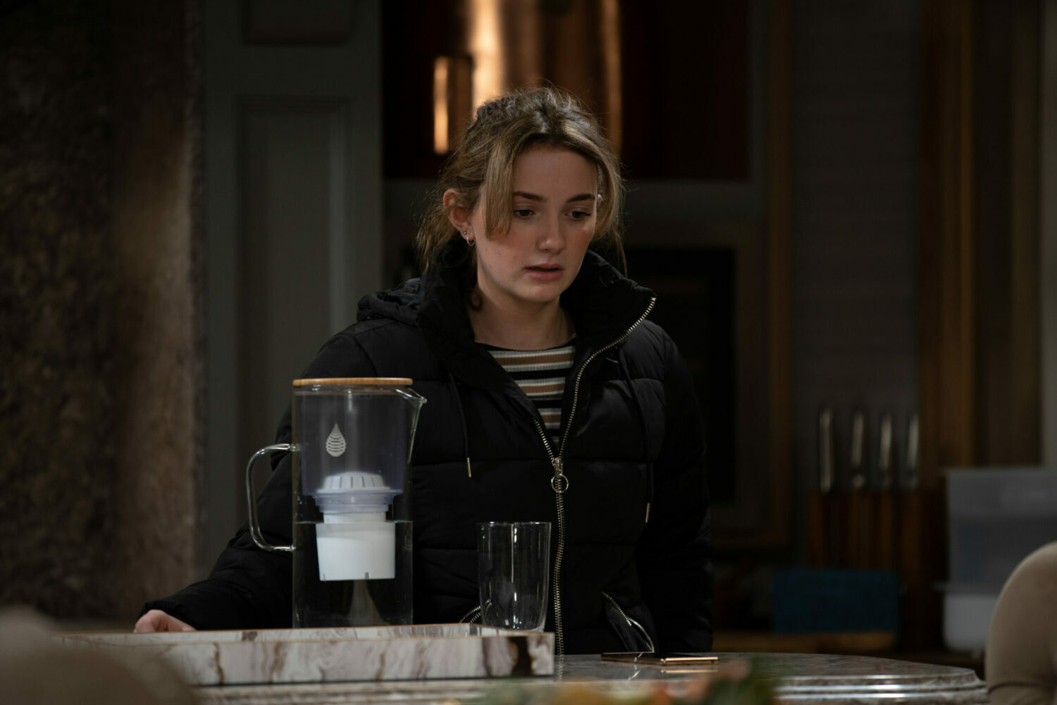 Emmerdale Gabby is terrified when she finds a gift from Jamie