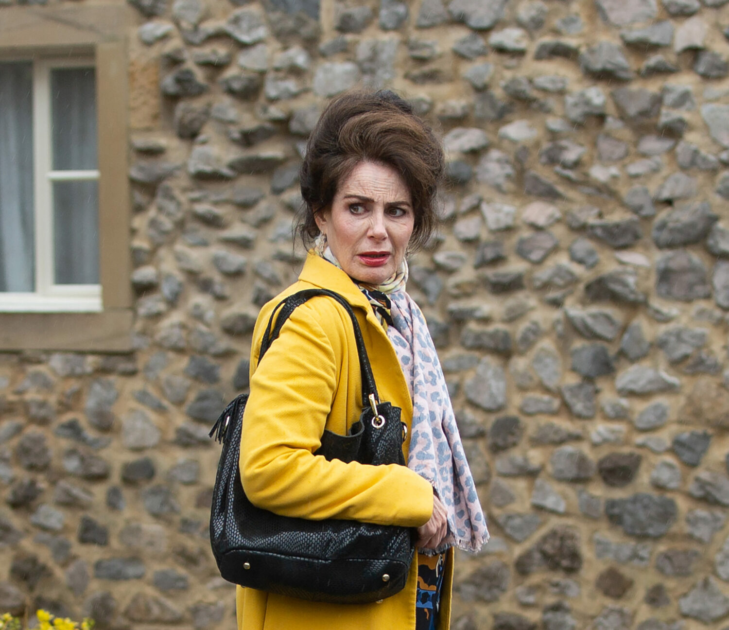 Emmerdale Faith Dingle looks concerned