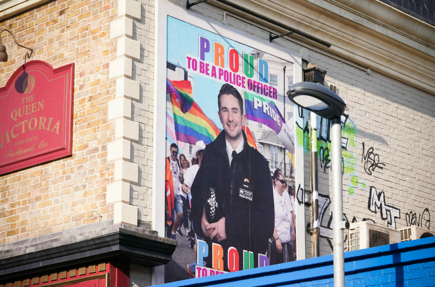 Callum is the star of a police LGBT poster in EastEnders