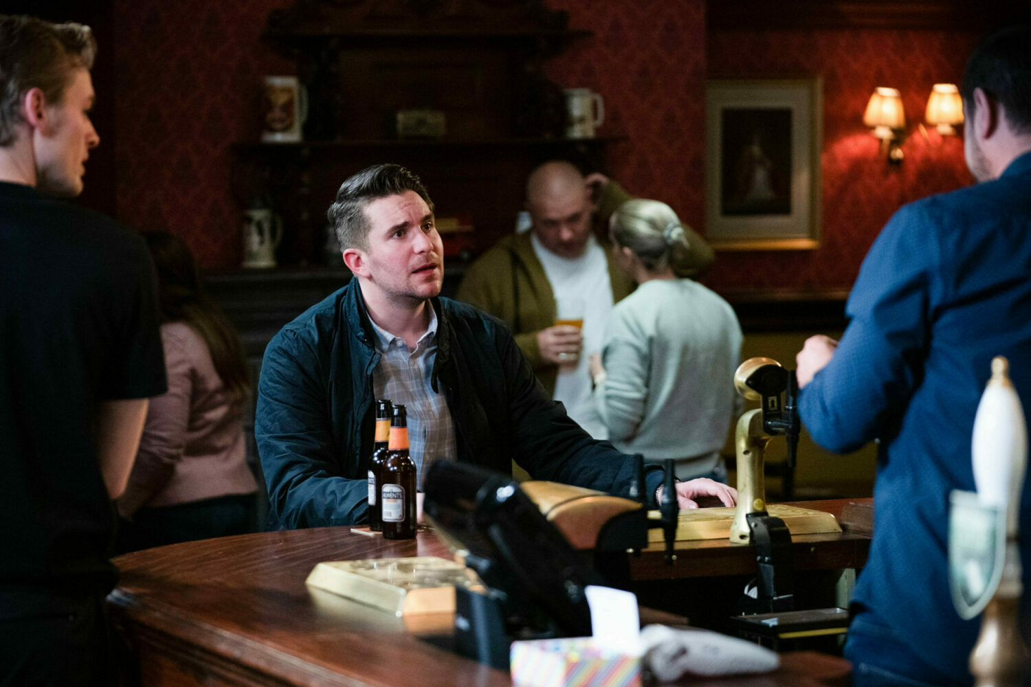 Worried Callum Highway confides in Mick Carter about his troubles with Ben