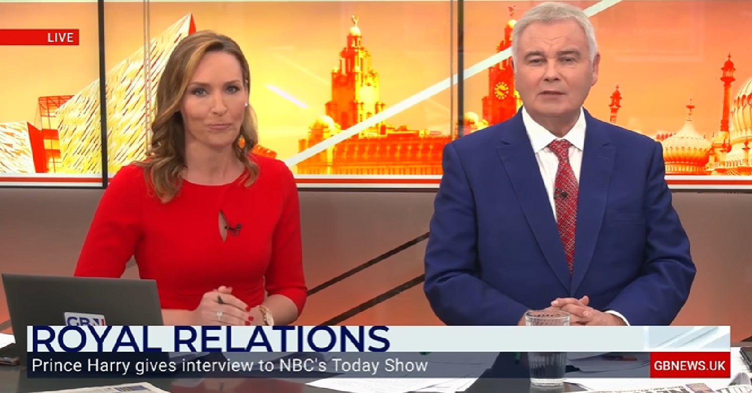 Isabel Webster and Eamonn Holmes hosting GB News April 2022