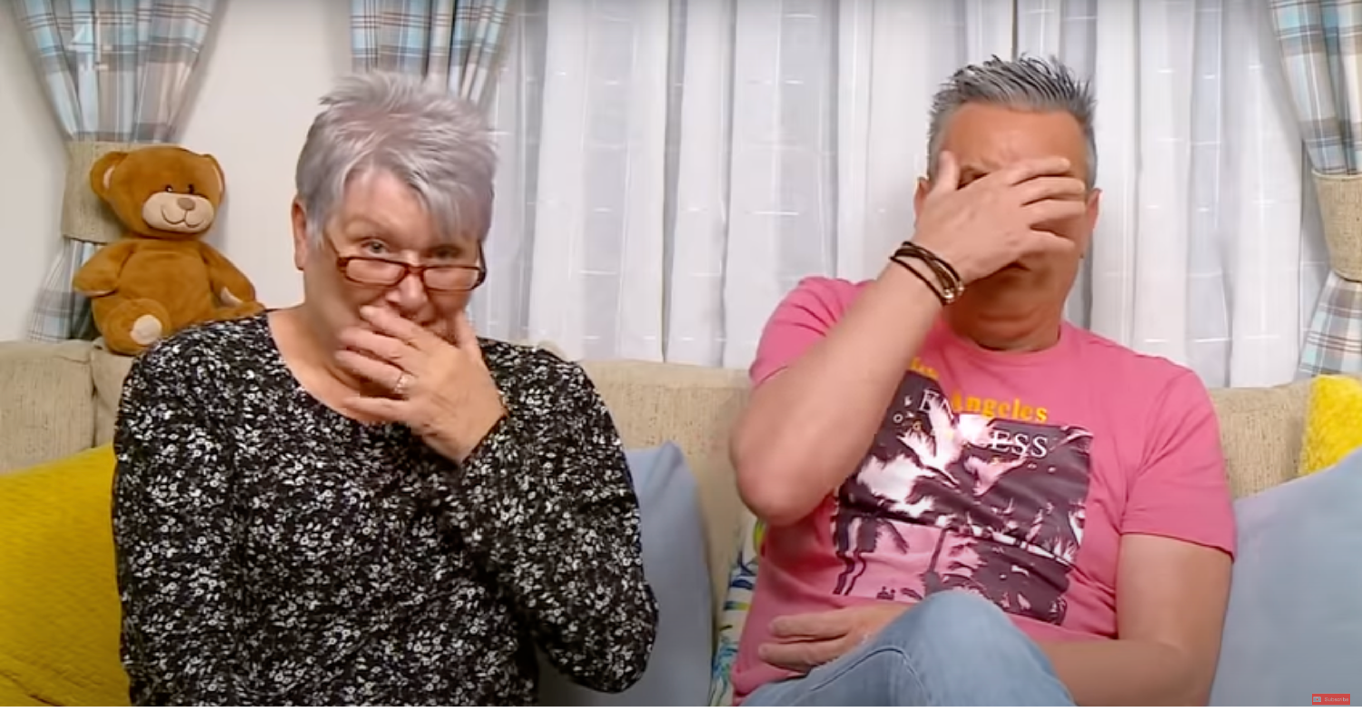 Jenny and Lee cover their eyes on Gogglebox watching the duck scene