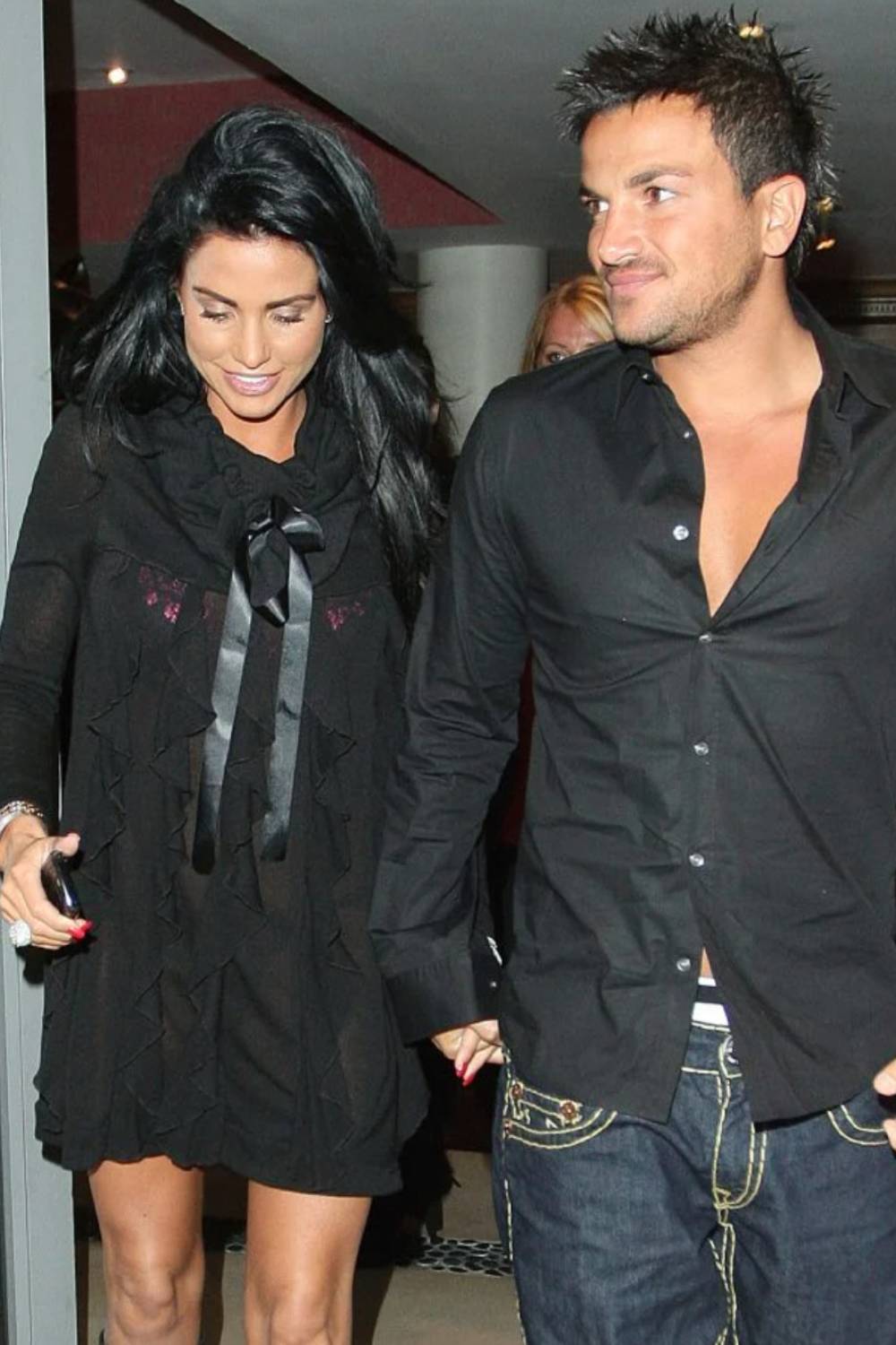 Katie Price and Peter Andre holding hands when they were a couple