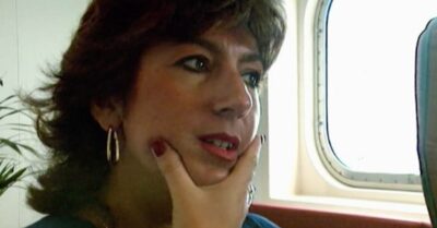 Jane McDonald looks quizzical during The Cruise