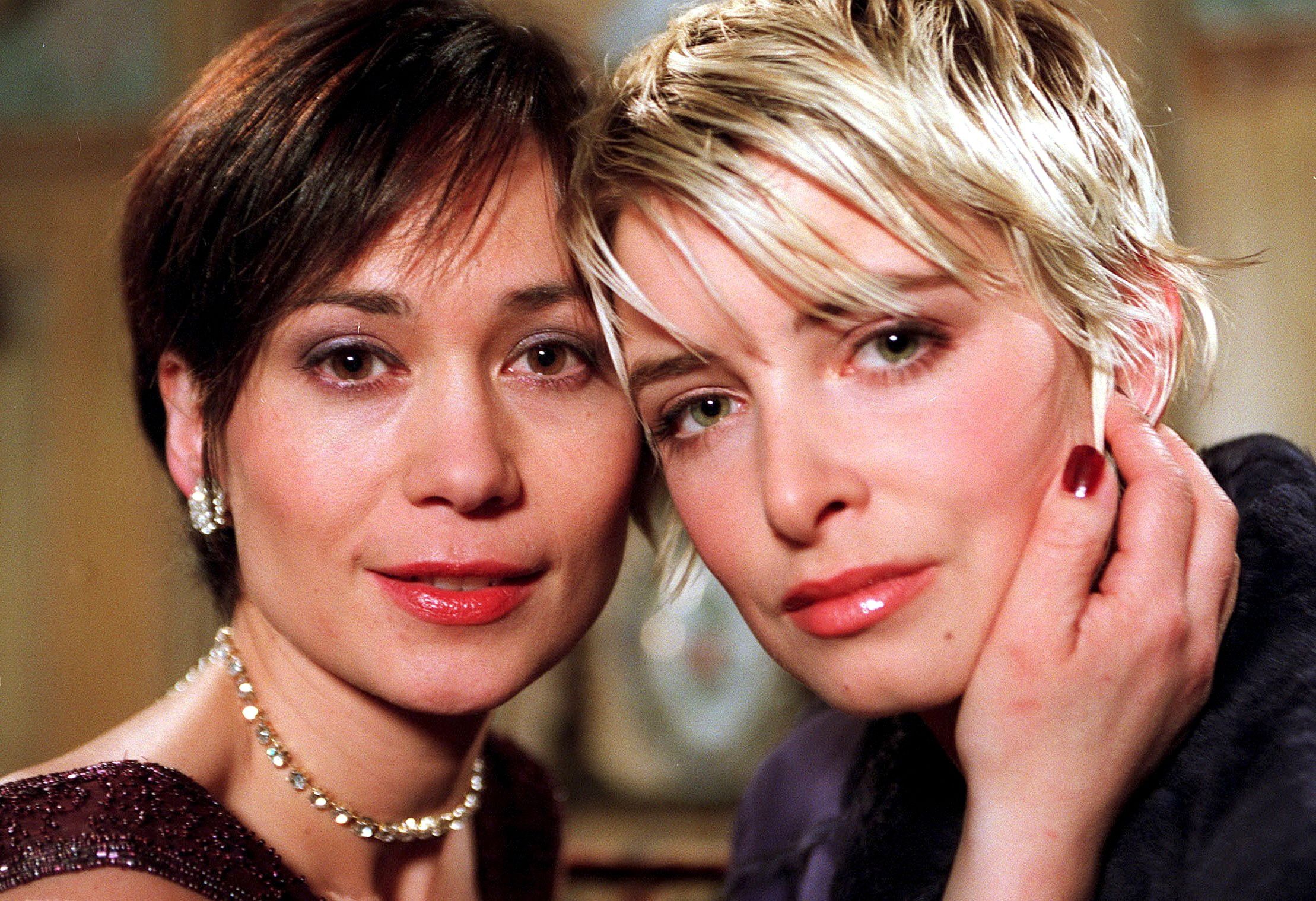 Zoe Tate and Charity Dingle pose together after they had a shock affair