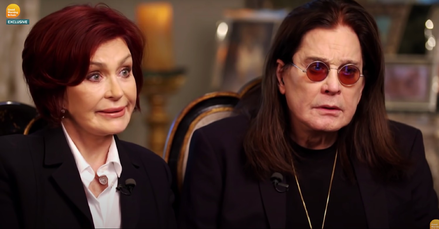 Sharon Osbourne and Ozzy Osbourne speaking on GMB