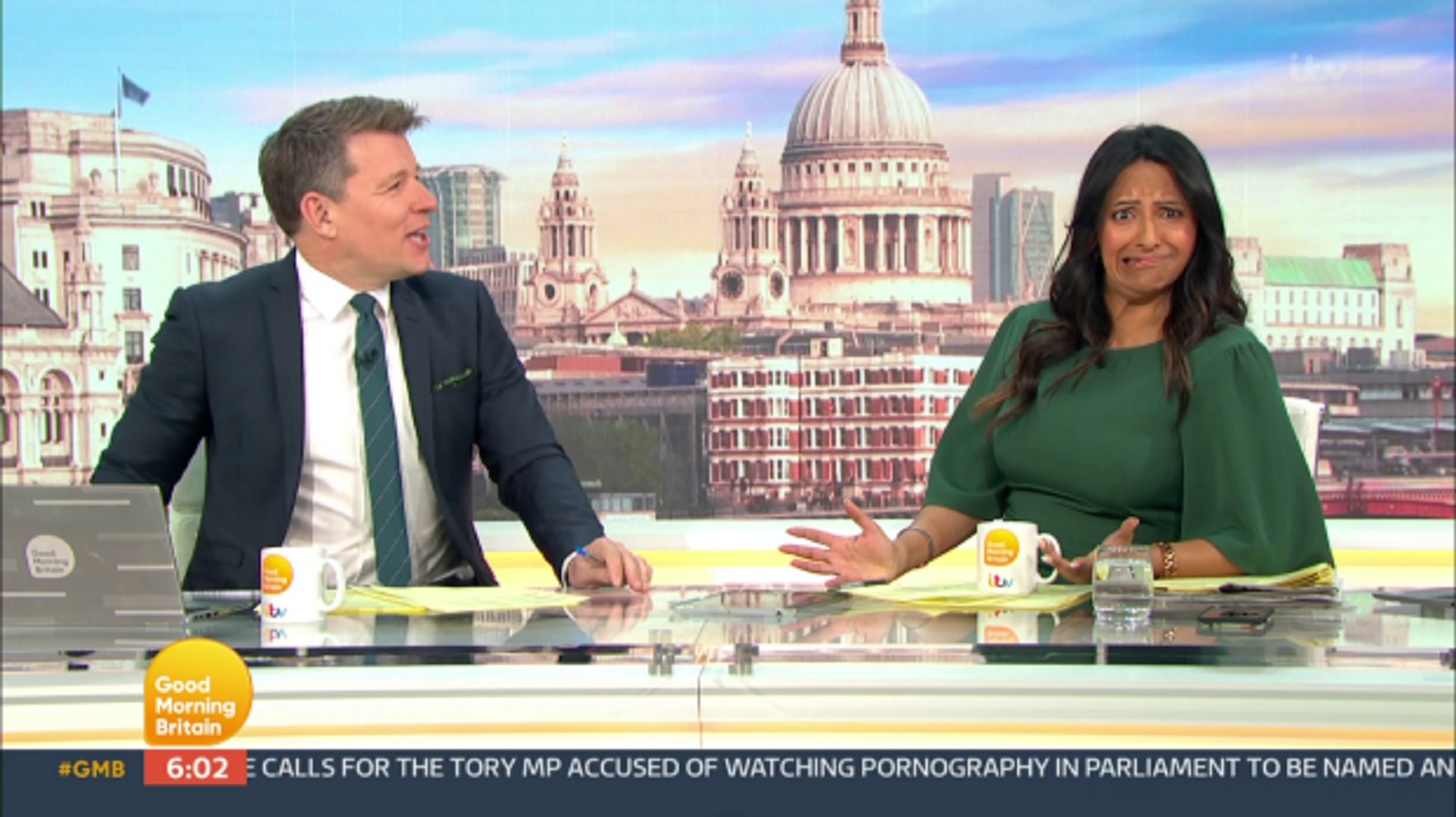 Ranvir Singh and Ben Shephard on GMB today 