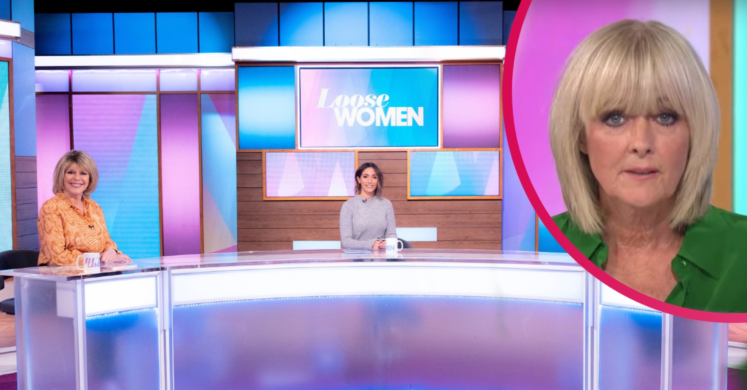Jane Moore, Ruth Langsford and Frankie Bridge smiling on Loose Women