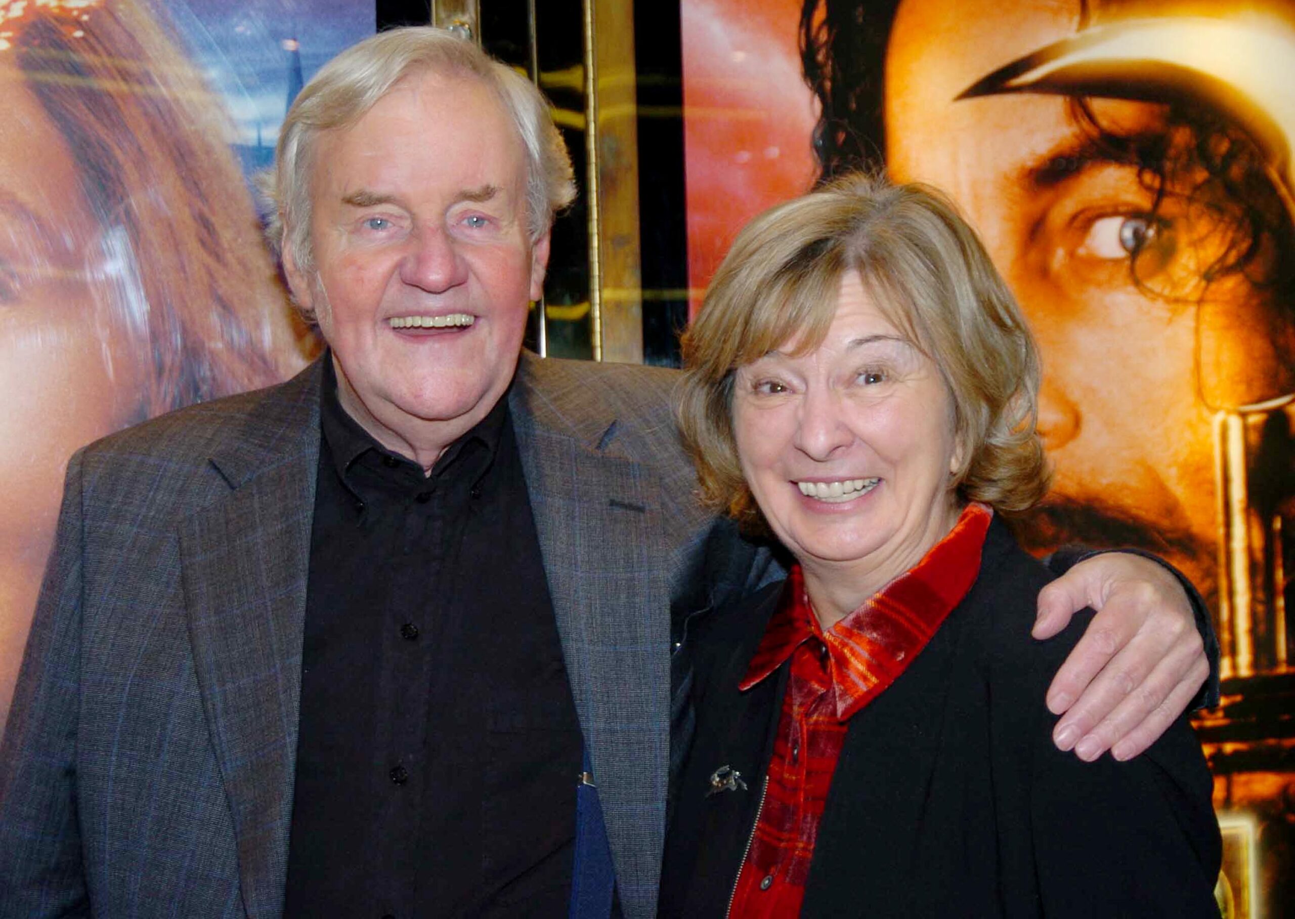 Ann Davies and her husband Richard Briers at event