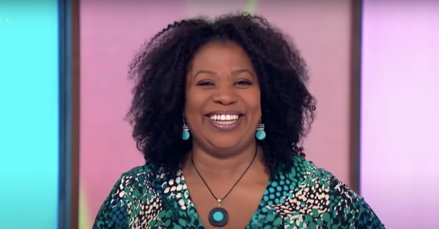 Brenda Edwards smiling on Loose Women