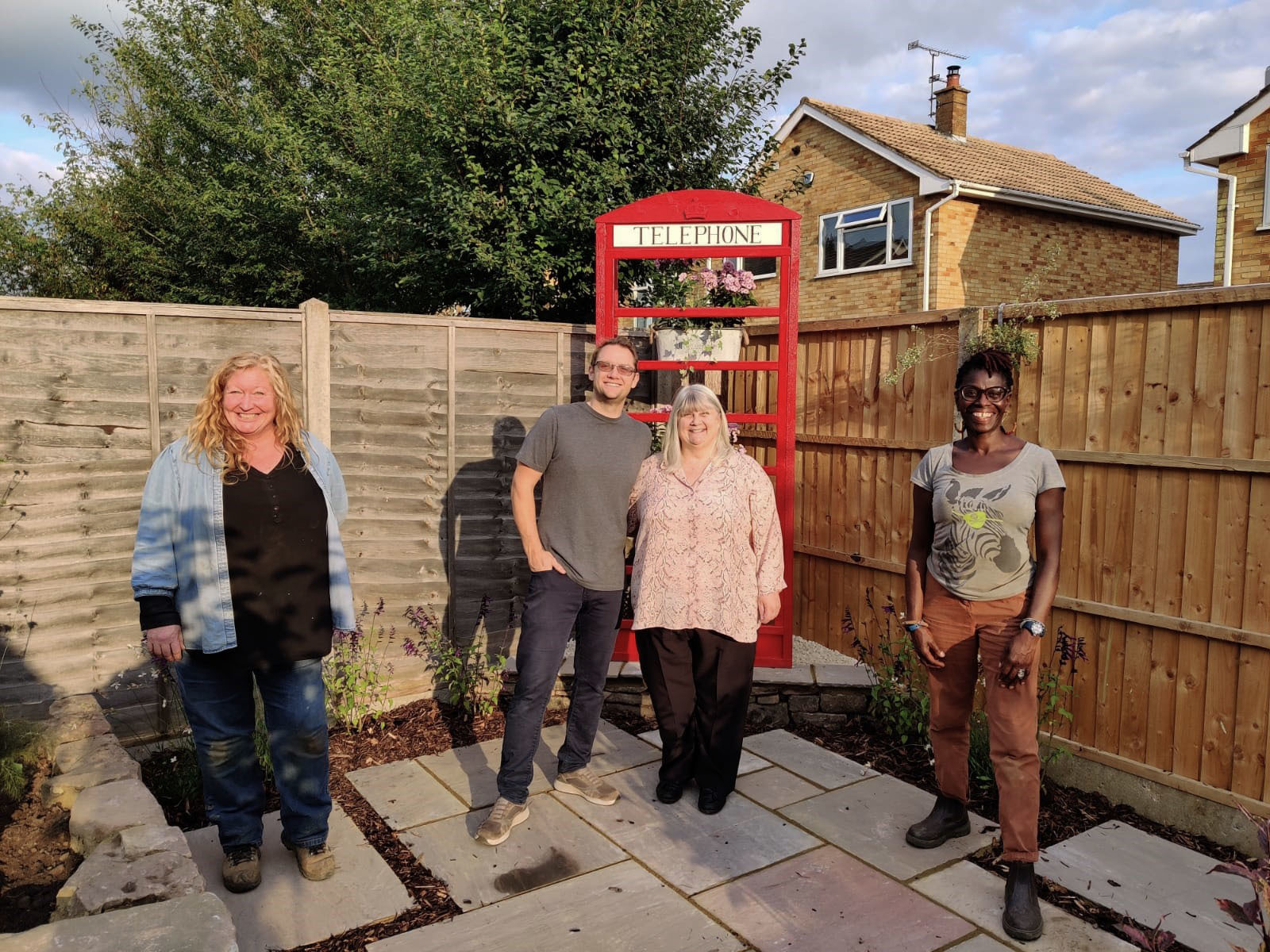 Charlie Dimmock on Garden Rescue in the sunshine