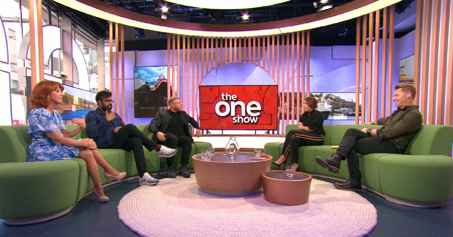 Bonnie Langford, Romesh Ranganathan and Rob Beckett on BBC The One Show April 28, 2022