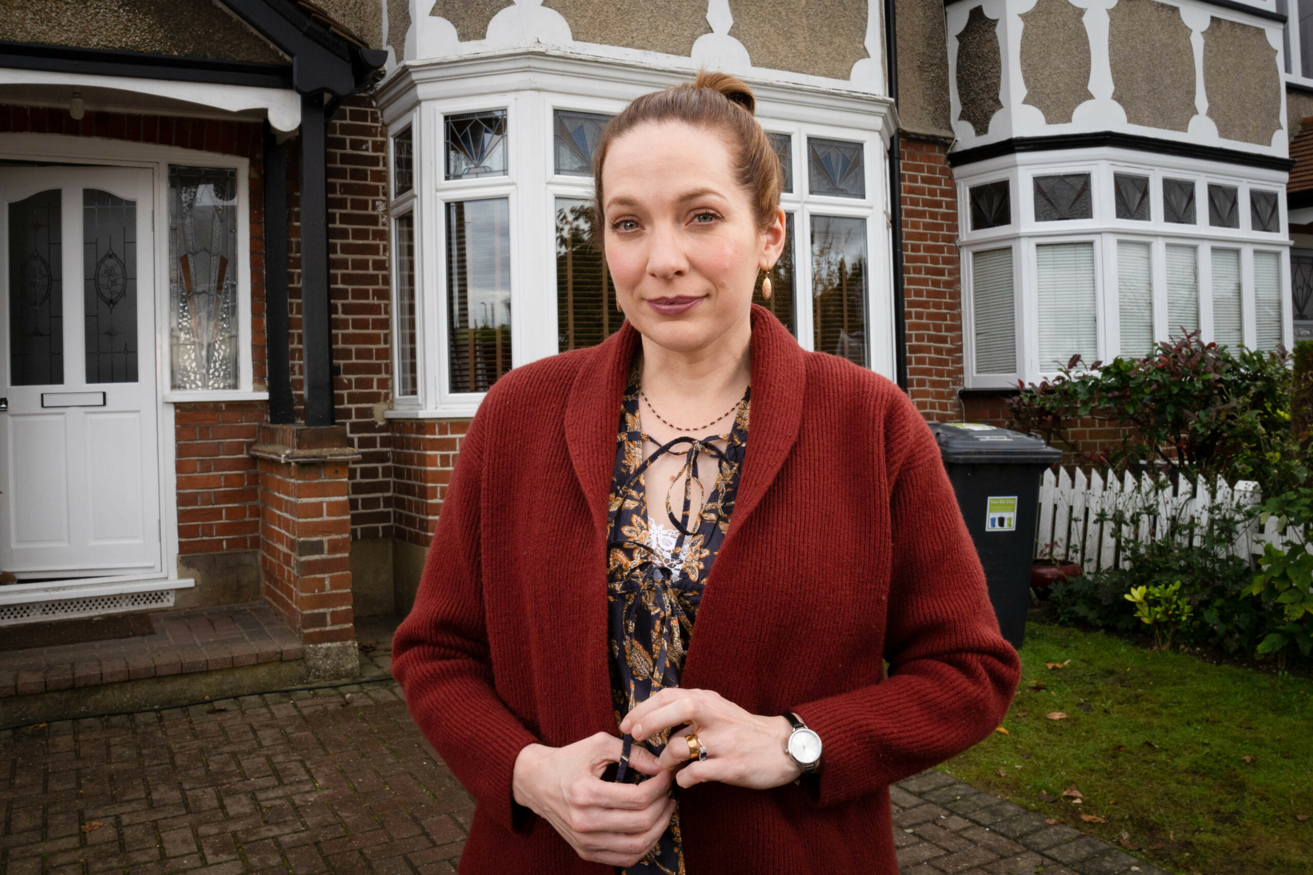 Katherine Parkinson as Rachel Jessop in Here We Go