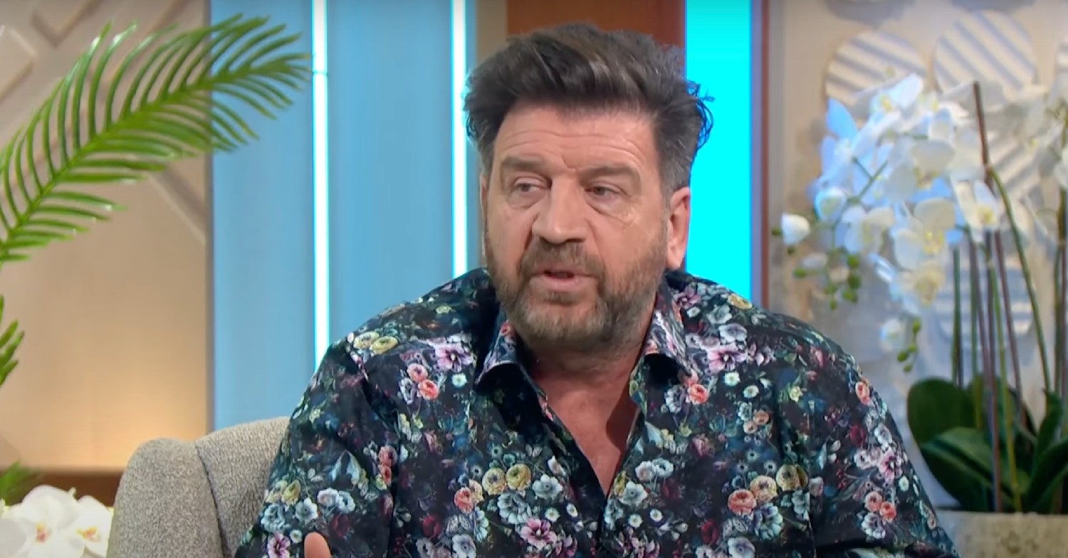 Nick Knowles in floral shirt on Lorraine
