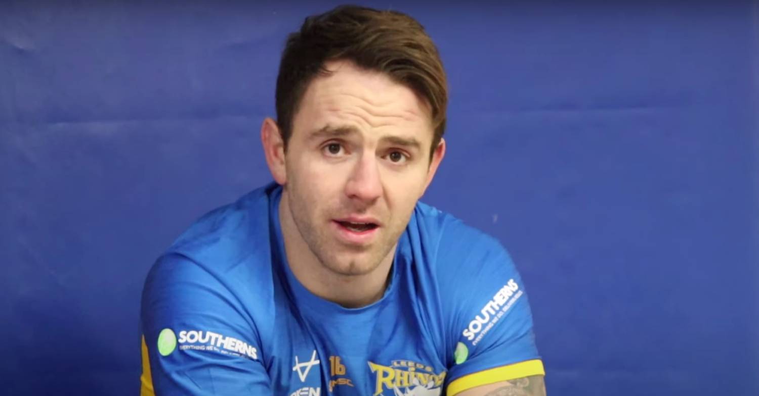 Richie Myler, Helen Skelton husband, wears his rugby kit