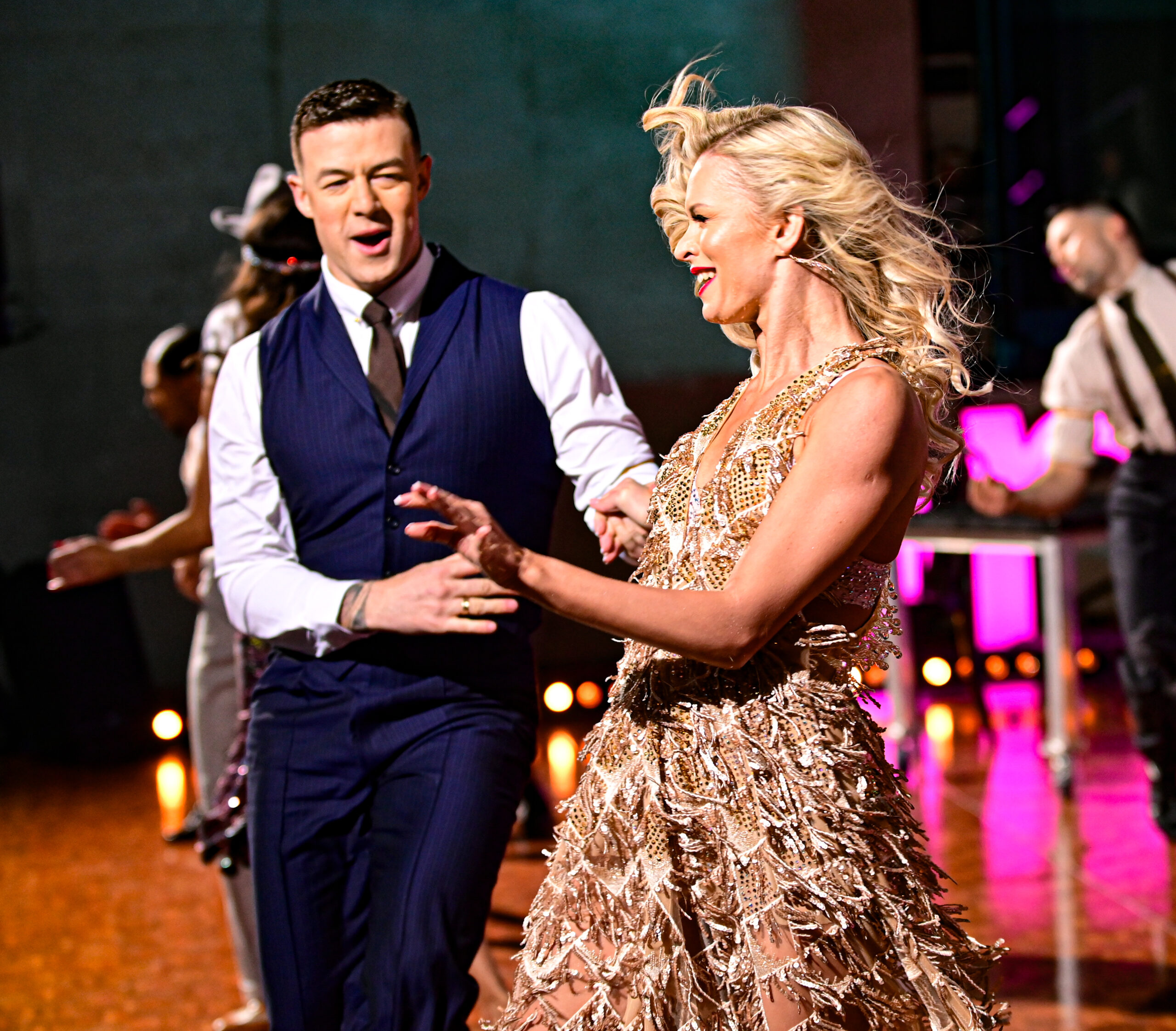 Strictly's professional pair Nadiya Bychkova and Kai Widdrington perform on BBC's The One Show (credit: SplashNews)