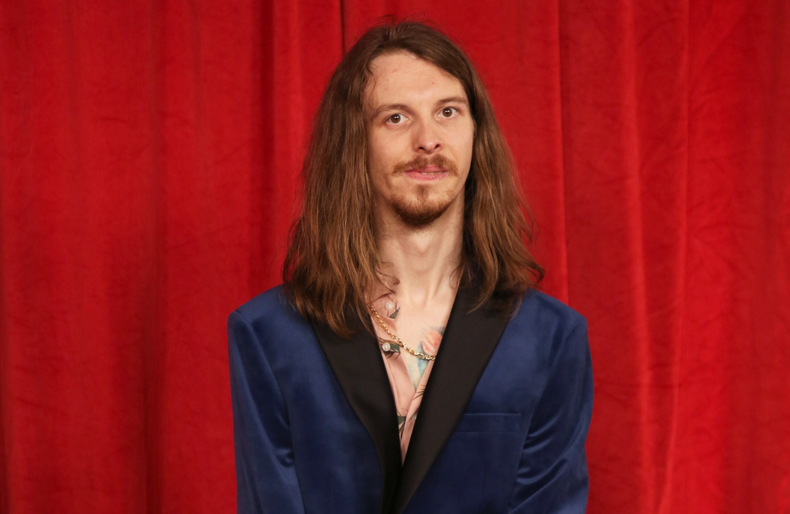 Emmerdale star James Moore on the red carpet