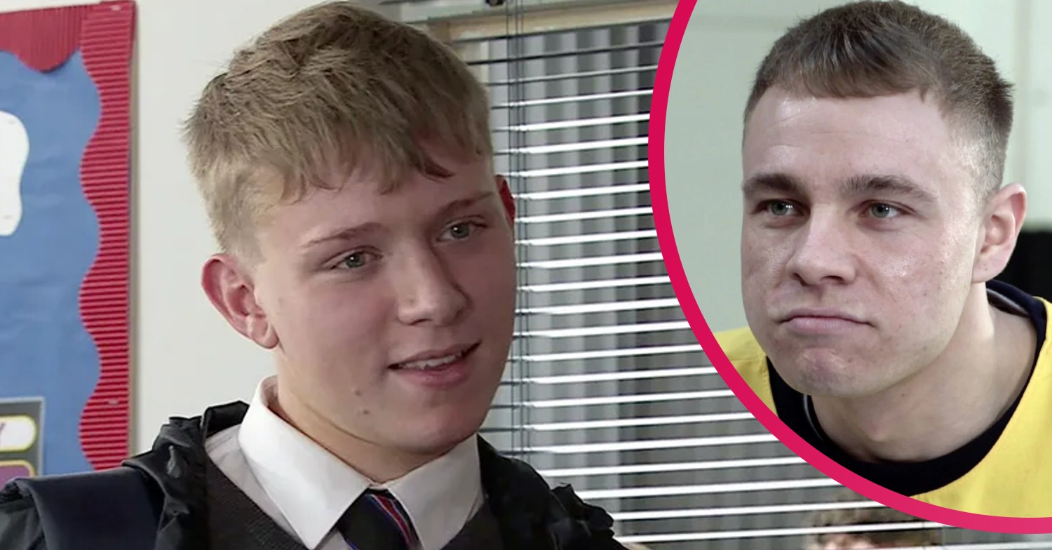 Max from Coronation Street smirking