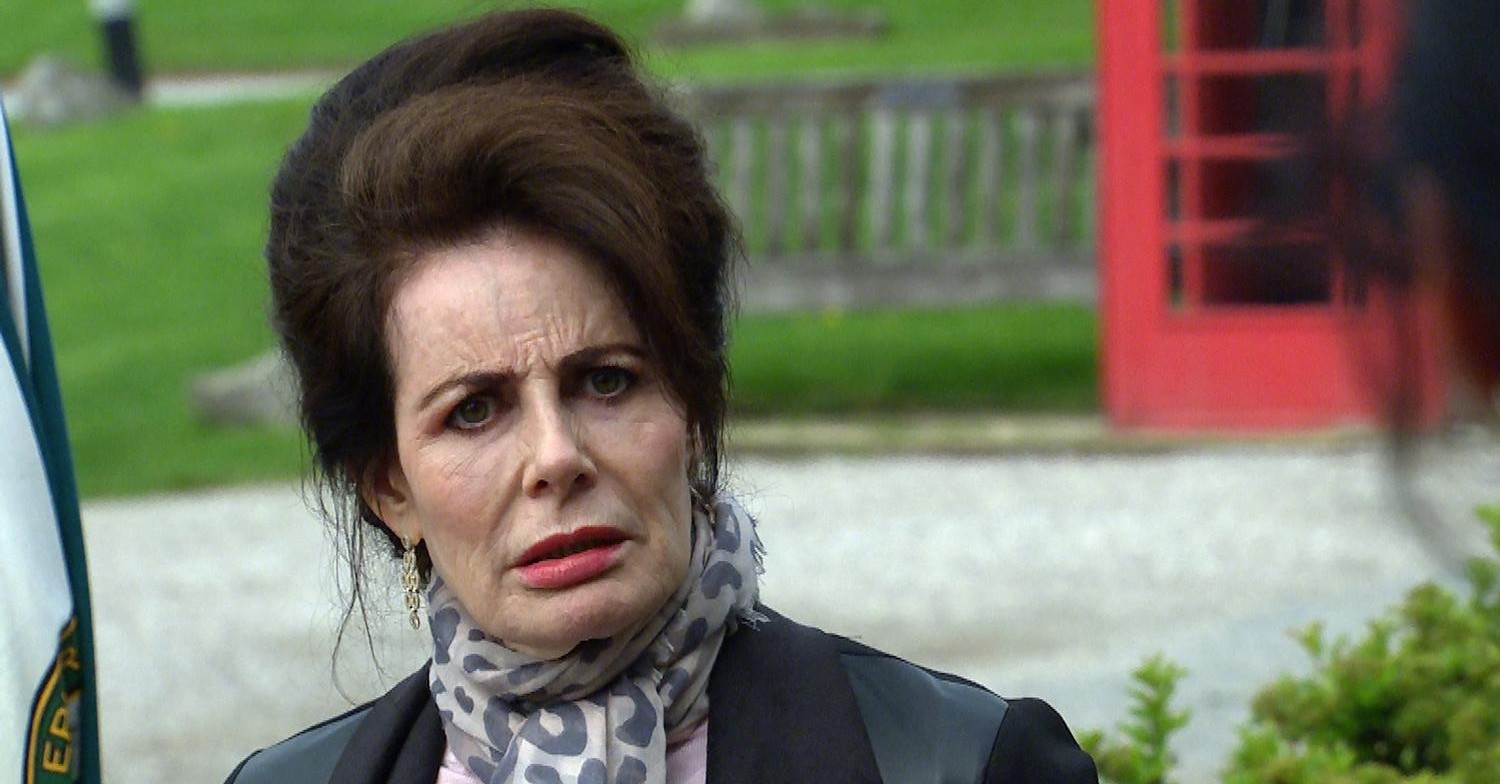 Faith Dingle is hiding a huge Emmerdale secret and looks confused (Credit: ITV)
