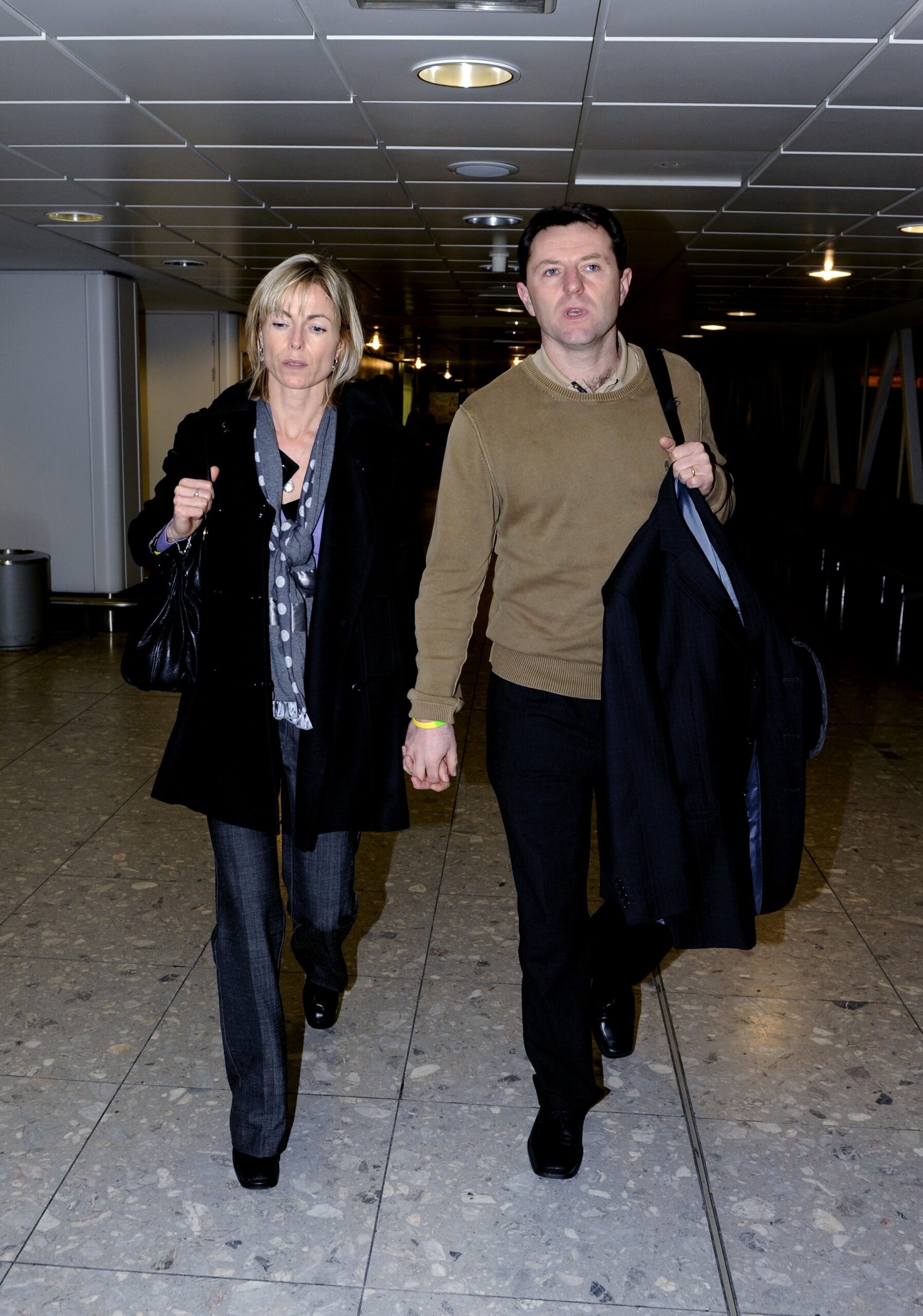 Madeleine McCann's parents looking upset