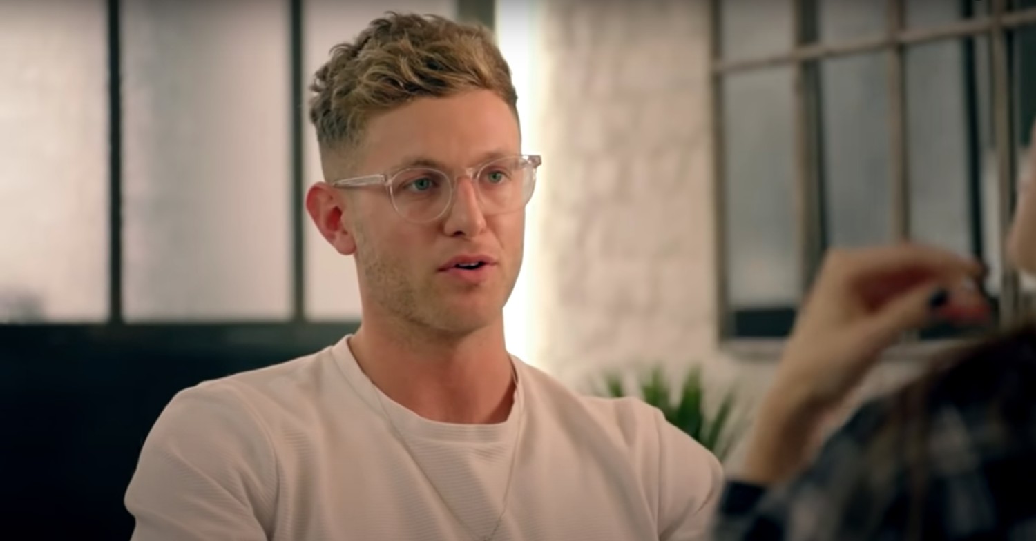 Harvey Armstrong frowning on Made In Chelsea