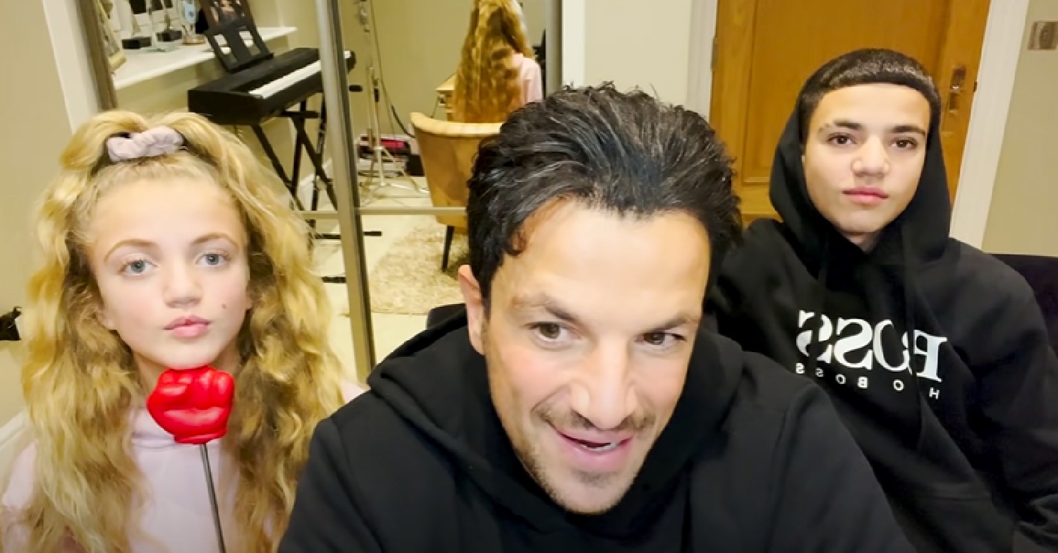 Peter Andre with son Junior and daughter Princess on YouTube channel