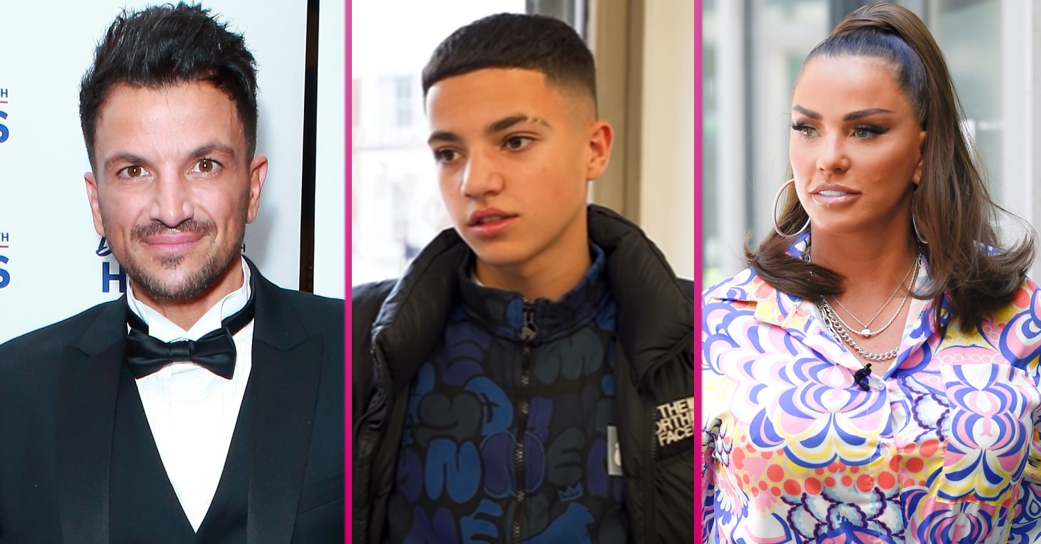 Peter Andre, son Junior and Katie Price