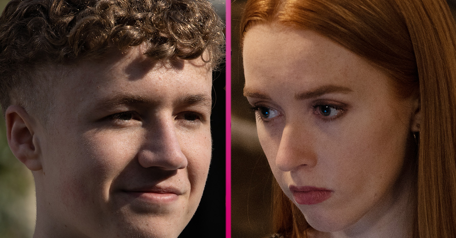 Emmerdale Noah and Chloe split image