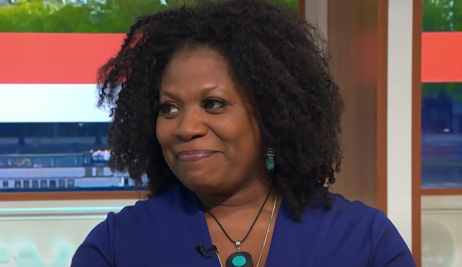 Brenda Edwards smiles on GMB May 4, 2022