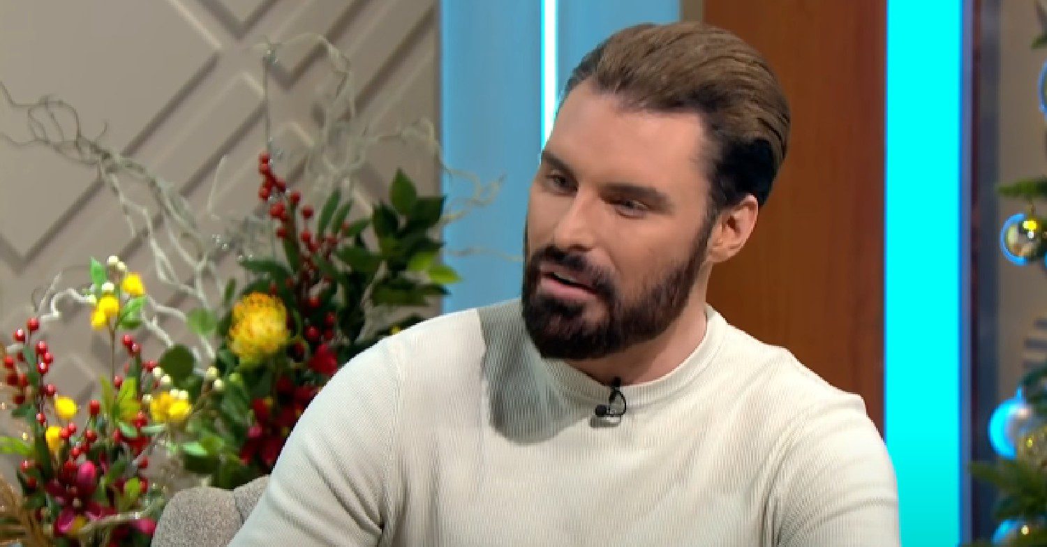 Rylan Clark speaking on Lorraine