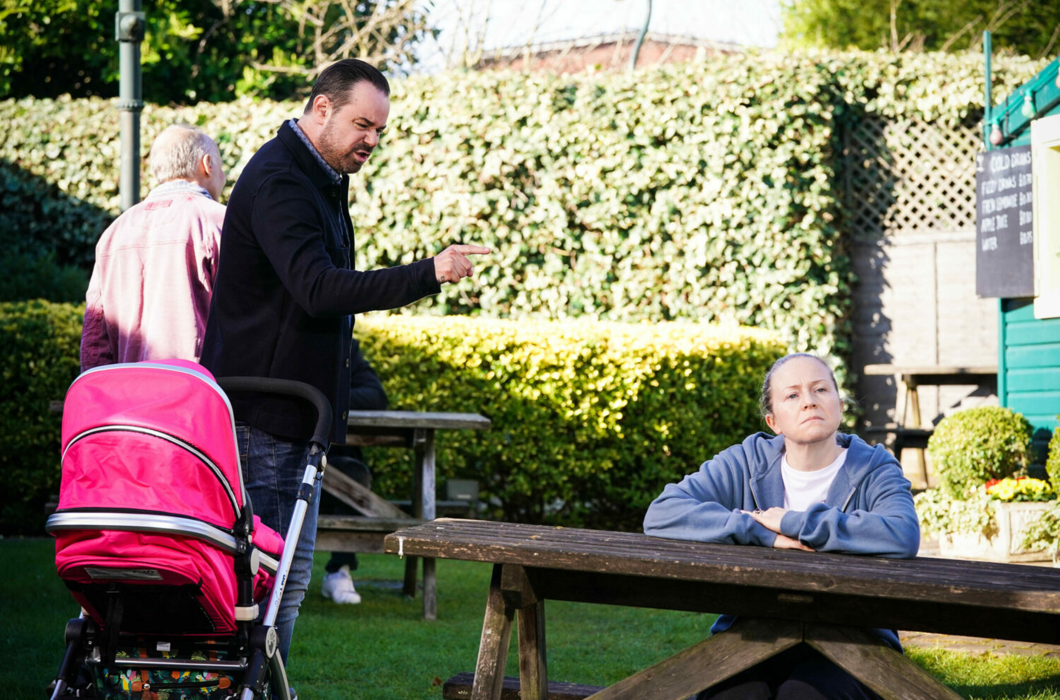 Mick Carter tells a defiant Linda Carter off