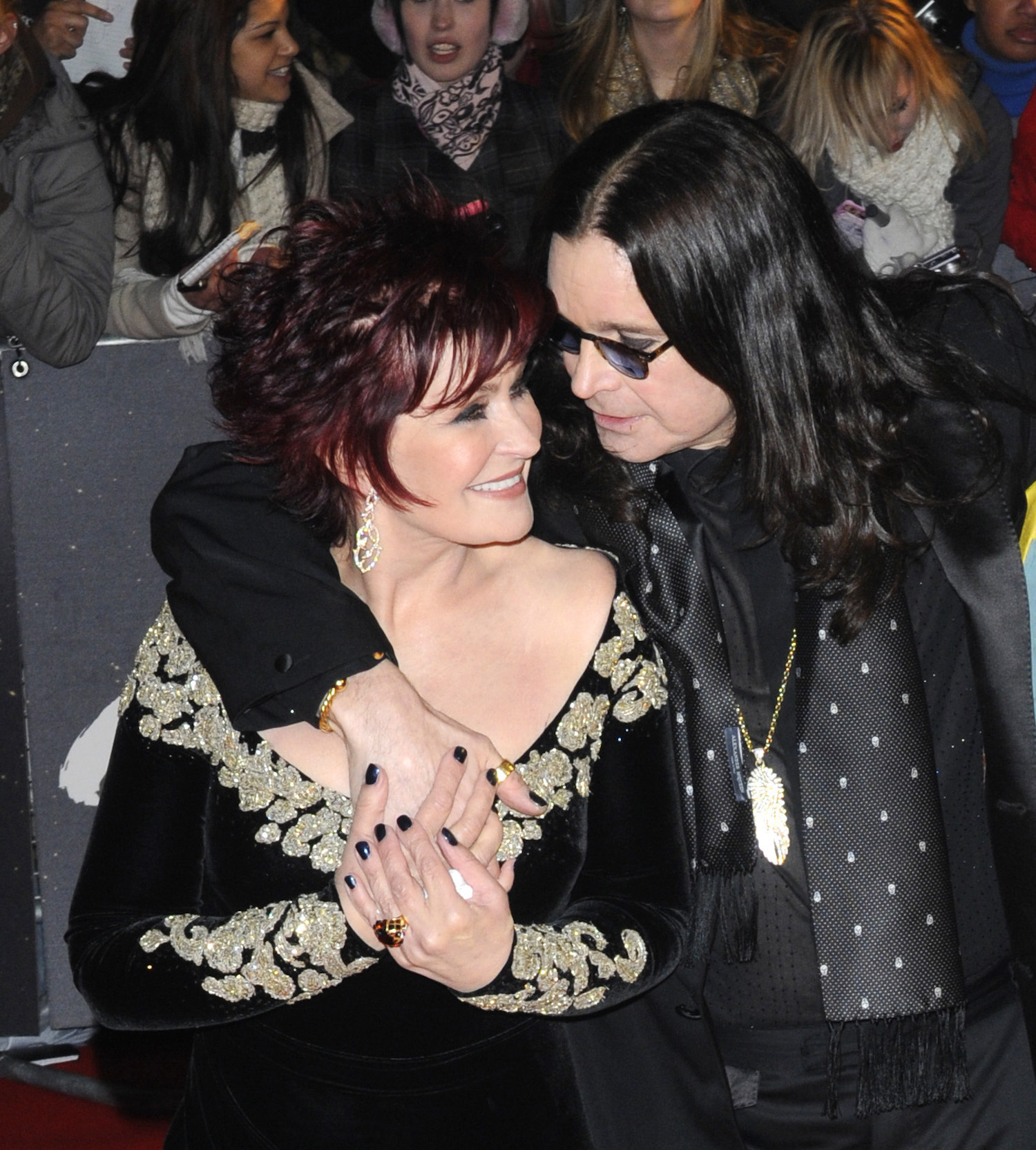 Sharon Osbourne, Ozzy Osbourne arrive At The 2008 Brit Awards 