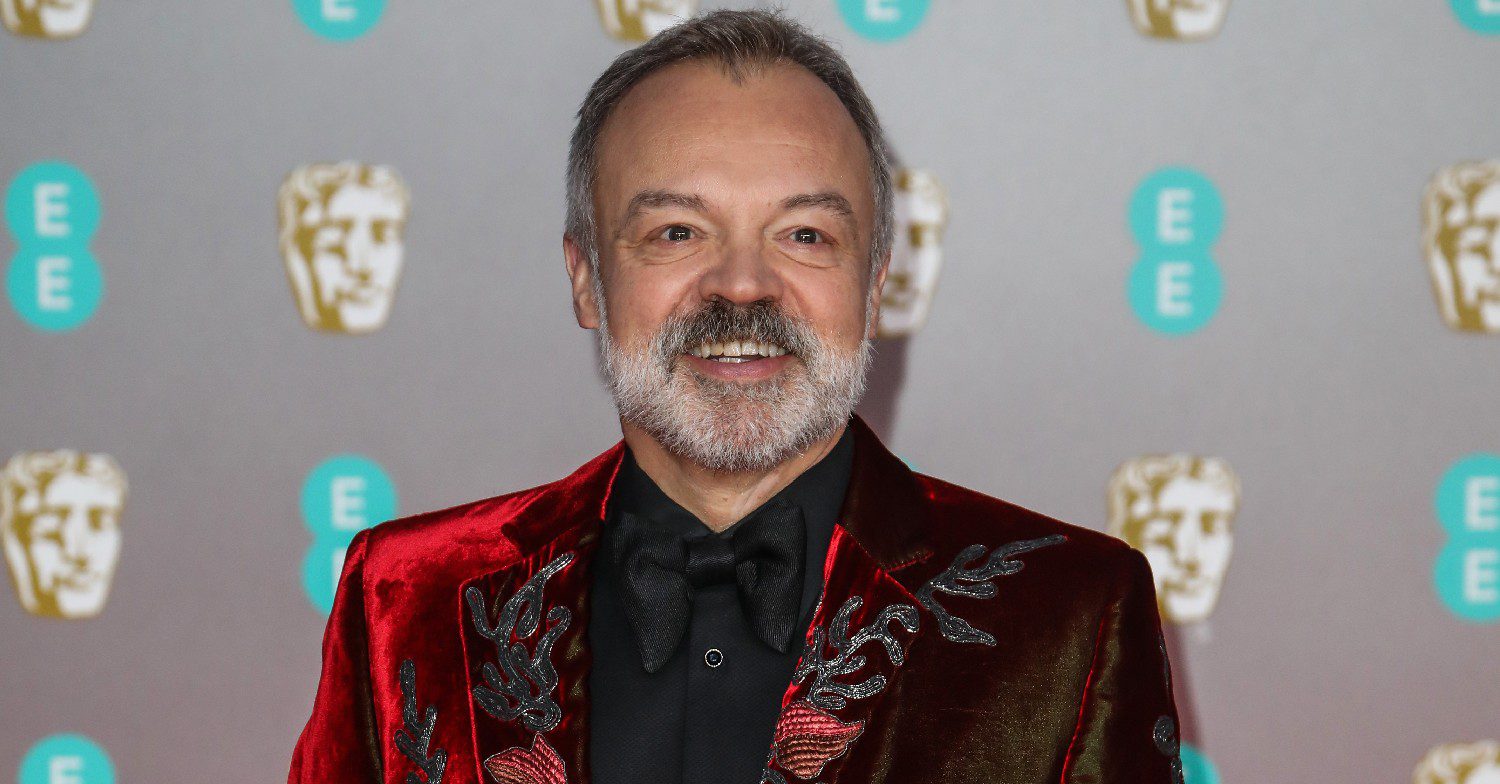 Graham Norton smiling at the BAFTAs
