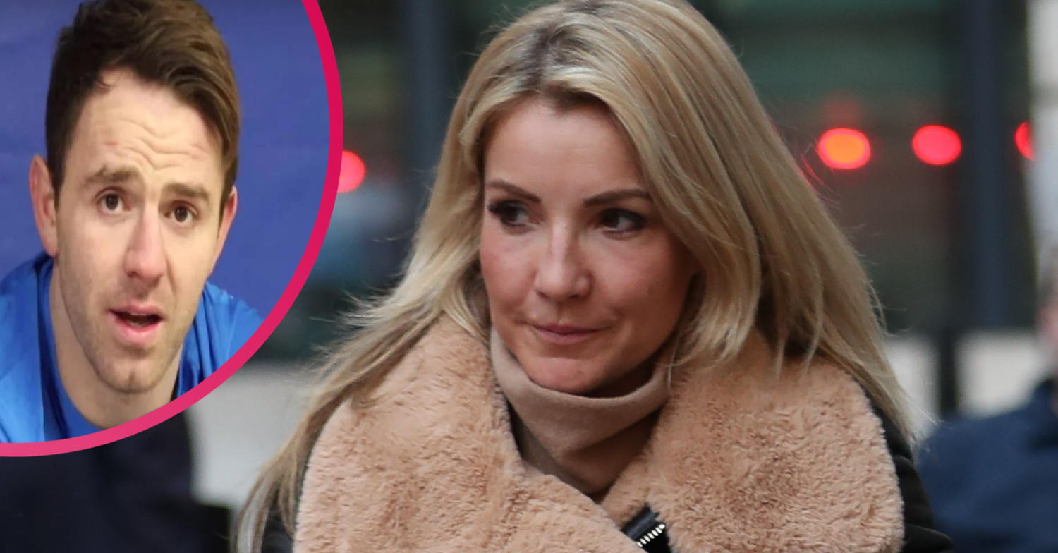 Richie Myler and former partner Helen Skelton looking upset