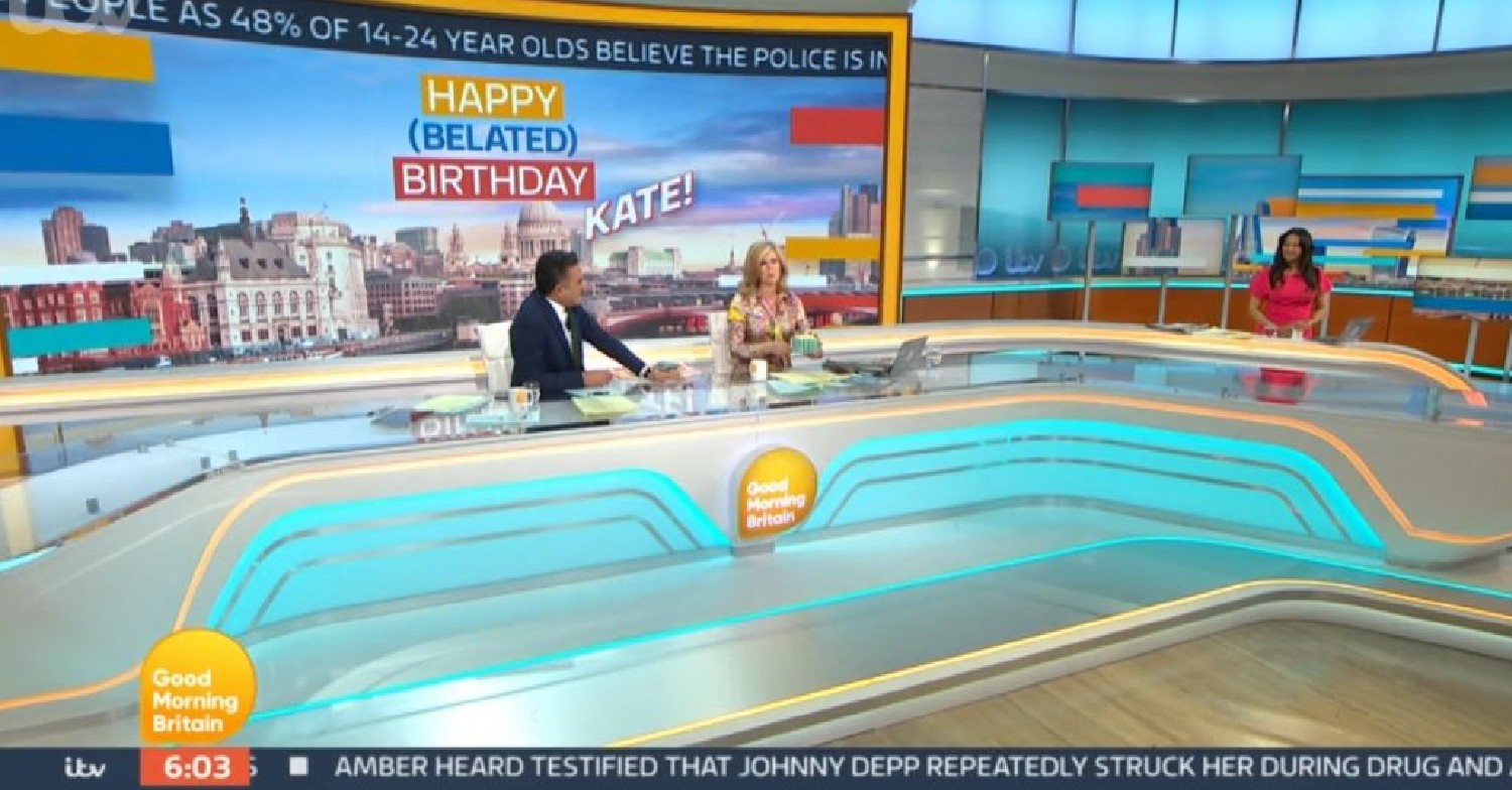 Adil Ray and Kate Garraway on GMB today May 5, 2022