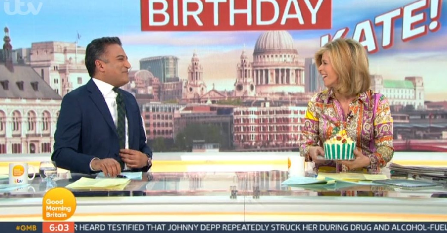 Adil Ray and Kate Garraway on GMB today May 5, 2022