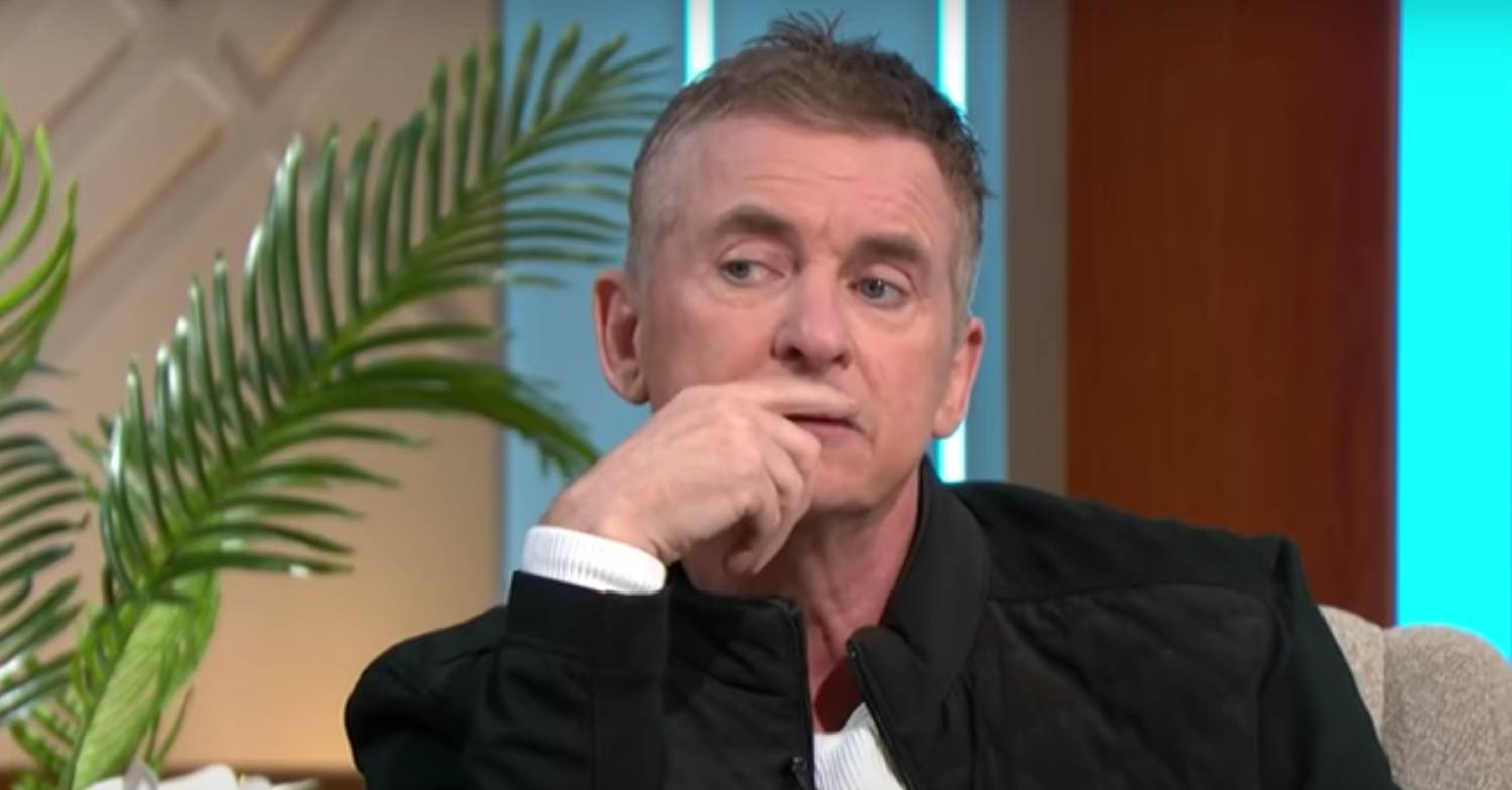 Shane Richie scratches under his nose