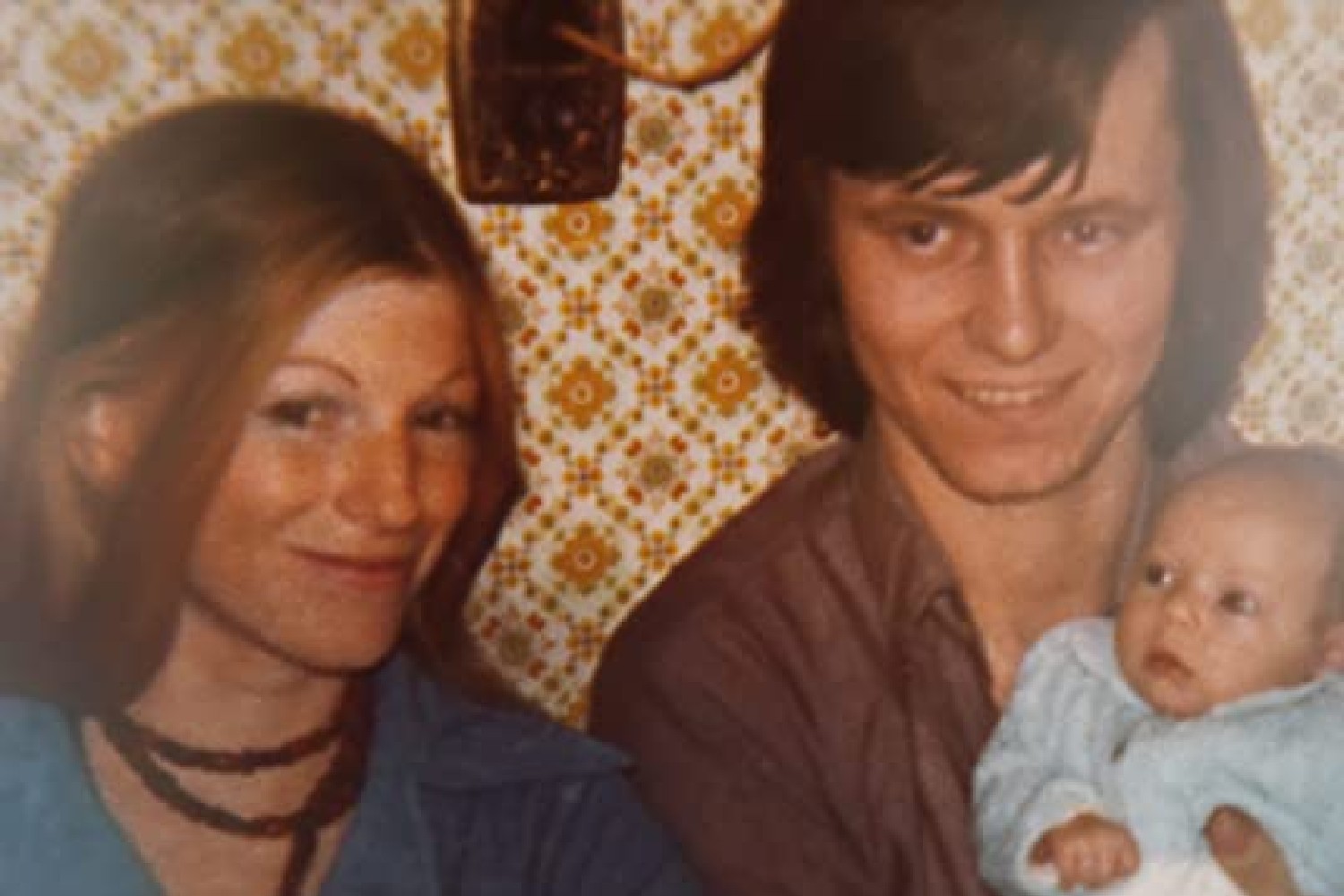 Beverly Lynn Smith with her husband and baby