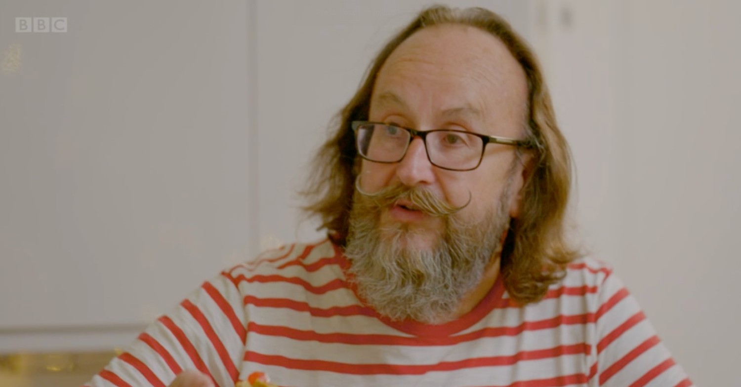 Hairy Bikers star Dave Myers in striped top