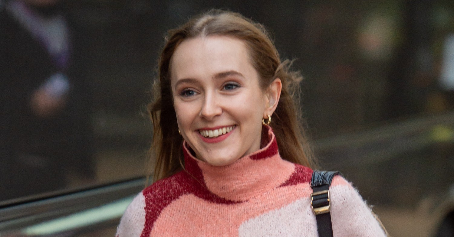 Strictly star Rose Ayling-Ellis smiling in jumper 