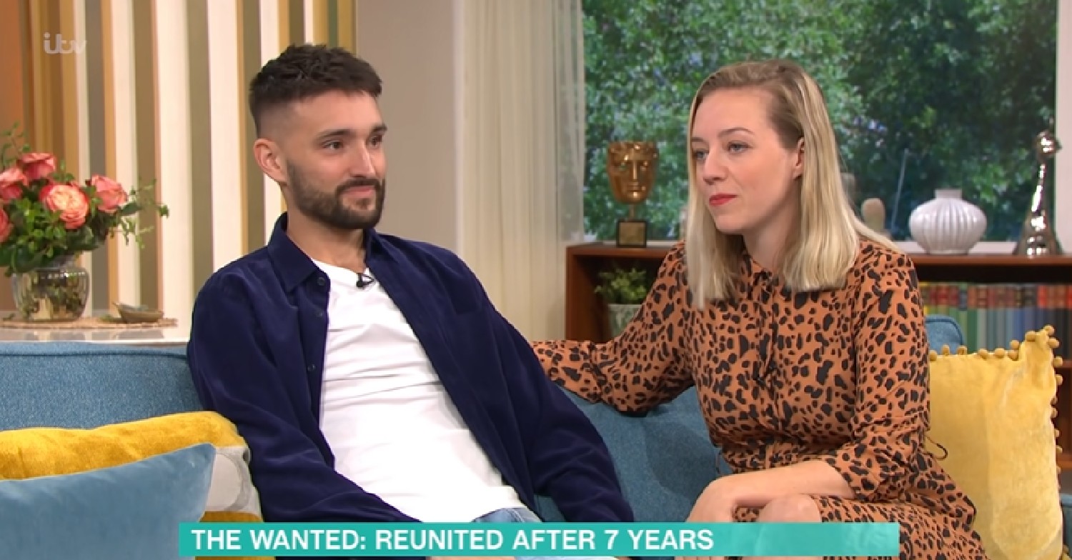 Tom Parker and widow Kelsey on This Morning