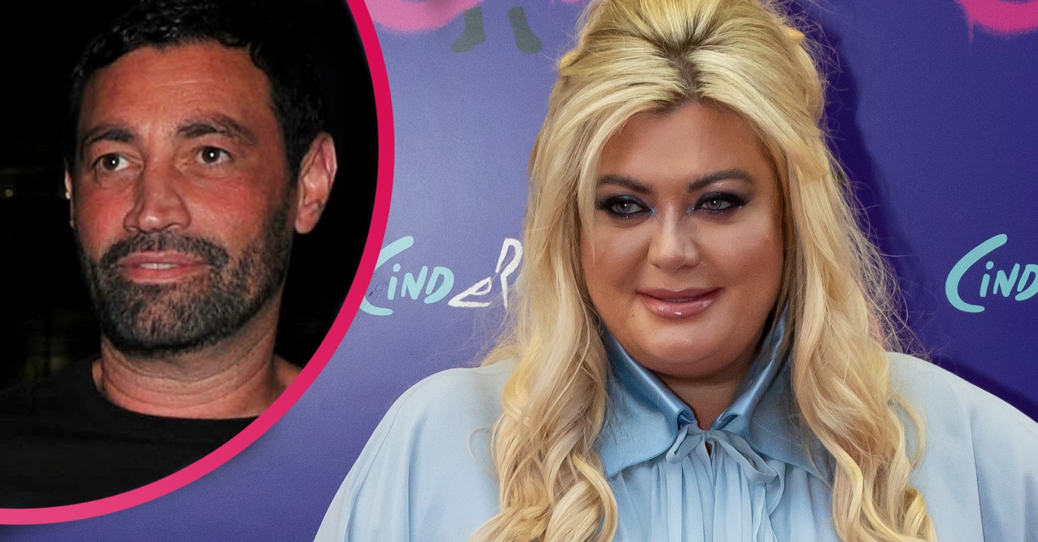 Gemma Collins and fiance Rami smile
